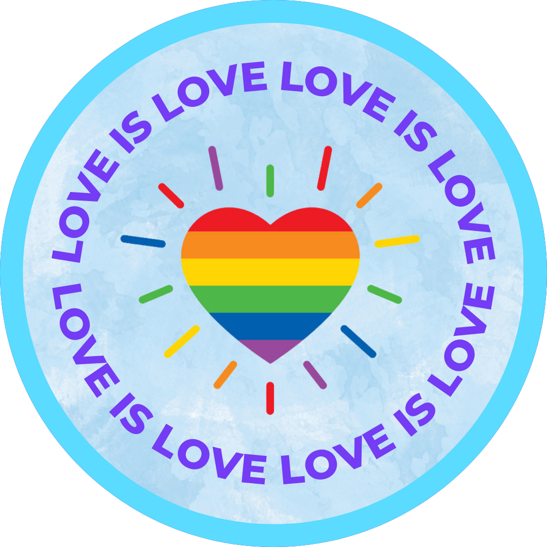 Love Is Love Button Pin