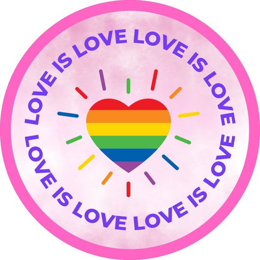 Love Is Love Button Pin